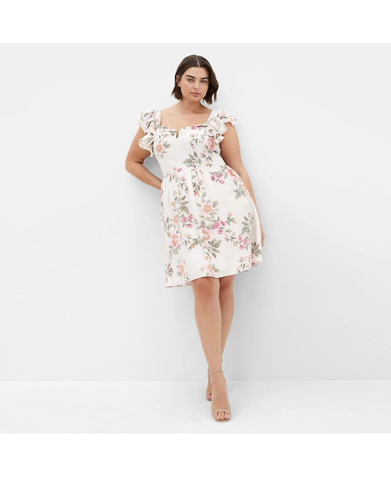 City Chic Women's Alma Print Dress