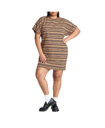 Eloquii Women's Elements Mini Dolman Tee Dress