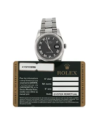 Pre-Owned Rolex Oyster Perpetual Datejust Automatic Watch in Stainless Steel 36mm