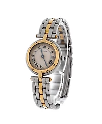 Pre-Owned Cartier Panthere Vendome Quartz Watch in Stainless Steel and Gold 24mm
