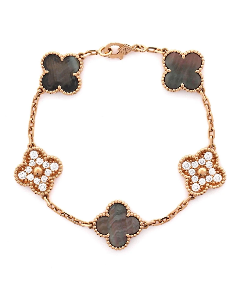 Pre-Owned Van Cleef & Arpels Vintage Alhambra 5 Motifs Bracelet