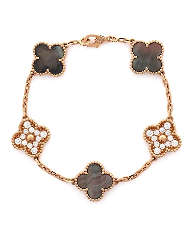 Pre-Owned Van Cleef & Arpels Vintage Alhambra 5 Motifs Bracelet