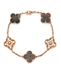 Pre-Owned Van Cleef & Arpels Vintage Alhambra 5 Motifs Bracelet
