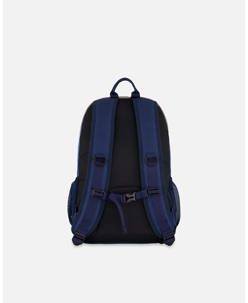 Deux par Deux Boy Kids Backpack Blue and Beige Gradient - Toddler|Child