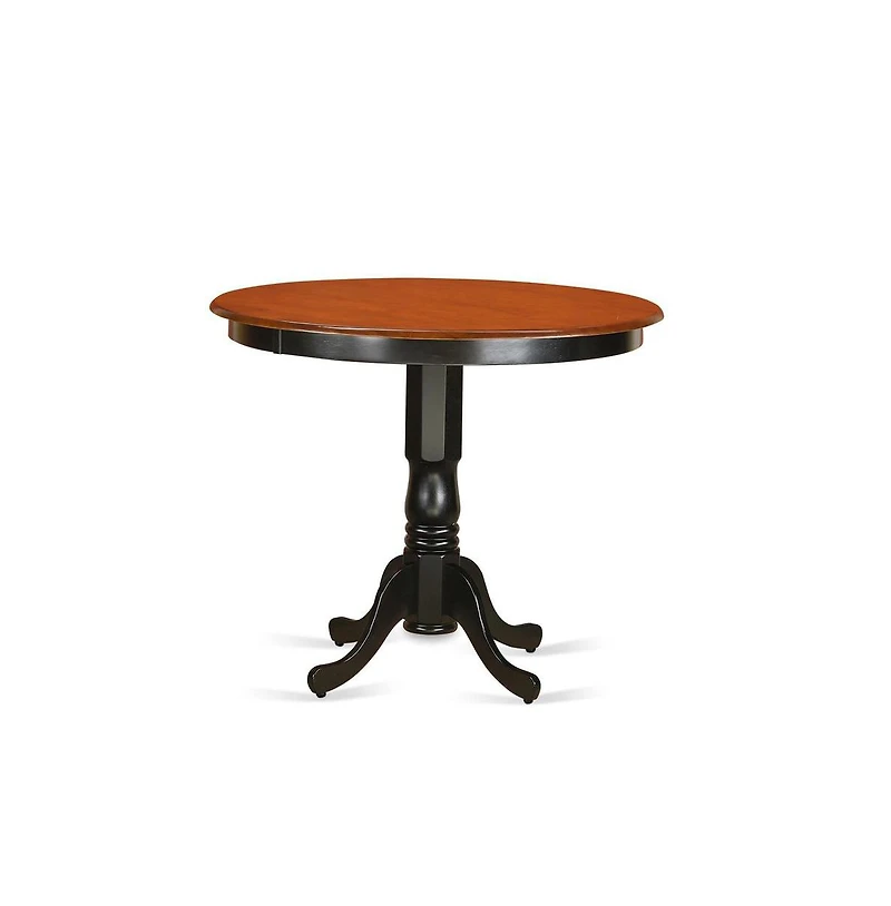 East West Furniture 3 Pc pub Table set - Small Kitchen Table and 2 counter height stool