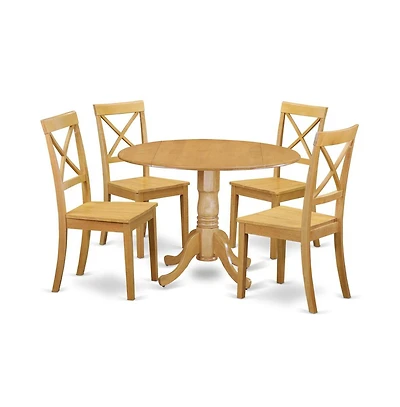 East West Furniture Dining Room Set Oak