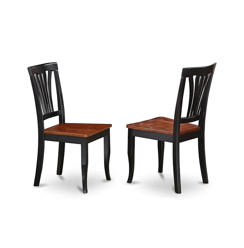 East West Furniture Dining Room Set Black & Cherry