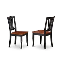 East West Furniture Dining Room Set Black & Cherry