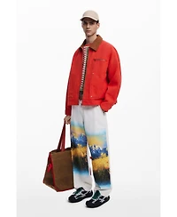 Desigual Men's Contrast collar jacket
