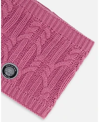Deux par Girl Lined Winter Neckwarmer Purple - Toddler|Child