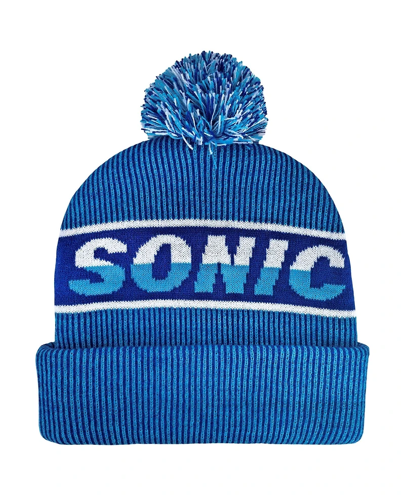Sonic Big Boys 2-Piece Hat and Ribbed Knit Gloves Set