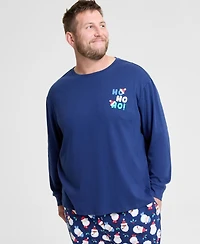 Holiday Lane Men's Big & Tall Santas Cotton Pajama Set, Macy's Exclusive