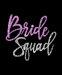 La Pop Art Plus Bride Squad Word Tank Top