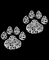 La Pop Art Plus Cat Mom Word Tank Top