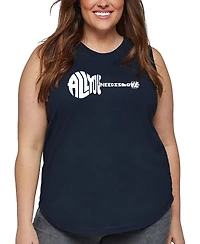 La Pop Art Plus All You Need Is Love Word Tank Top