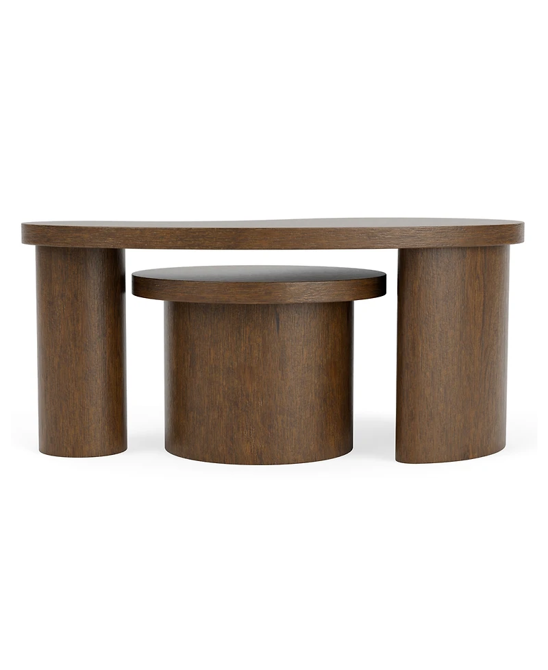 Santa Cruz 20" Wood Bunching Cocktail Table