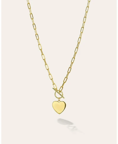 Zoe Lev Toggle Heart Necklace