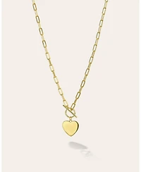 Zoe Lev Toggle Heart Necklace