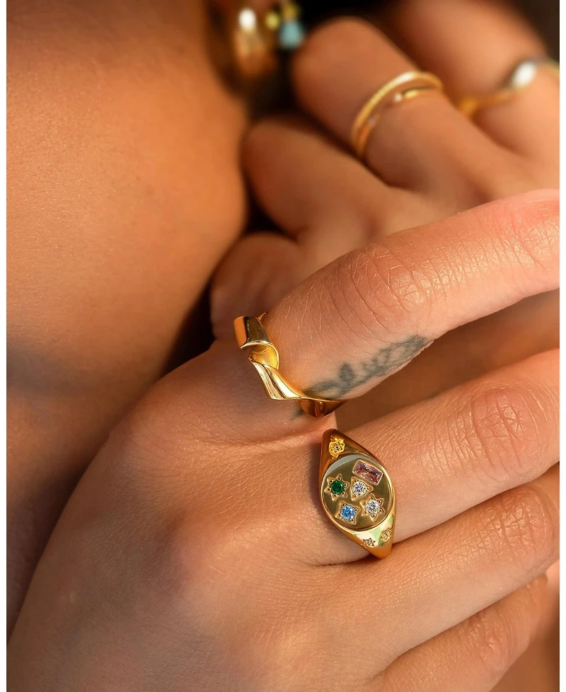 Zoe Lev Twist Ring