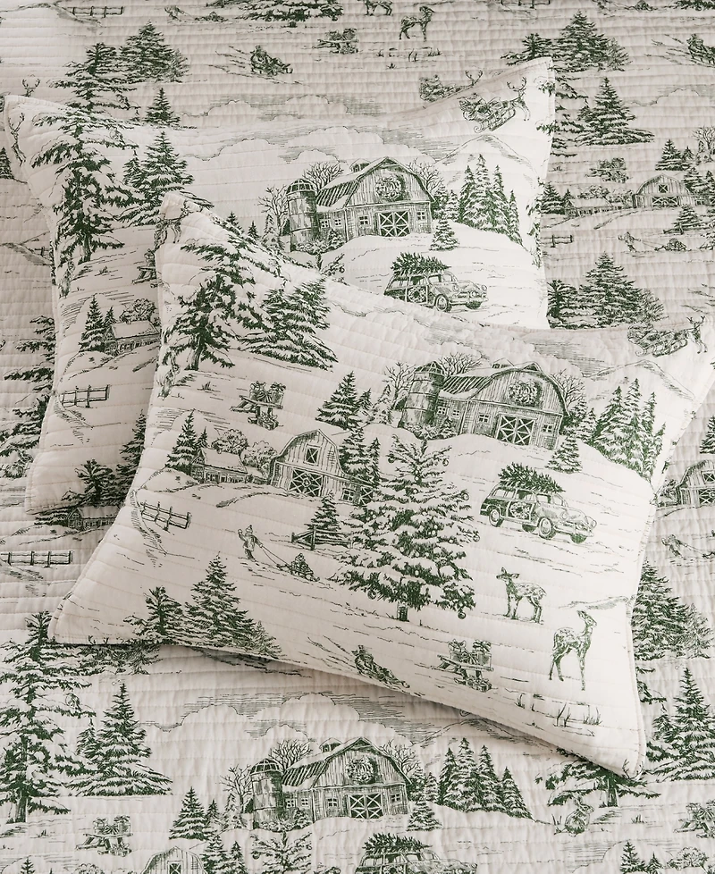 Levtex Winter Sleigh Ride Reversible -Pc. Quilt Set
