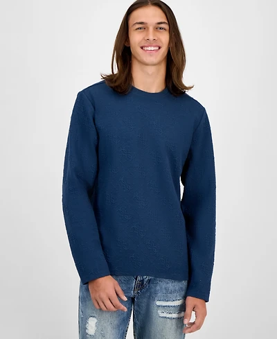 Guess Men's Quattro G Logo Crewneck Sweater