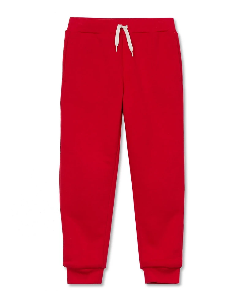 Lands' End Girls High Pile Fleece Lined Jogger Sweatpants