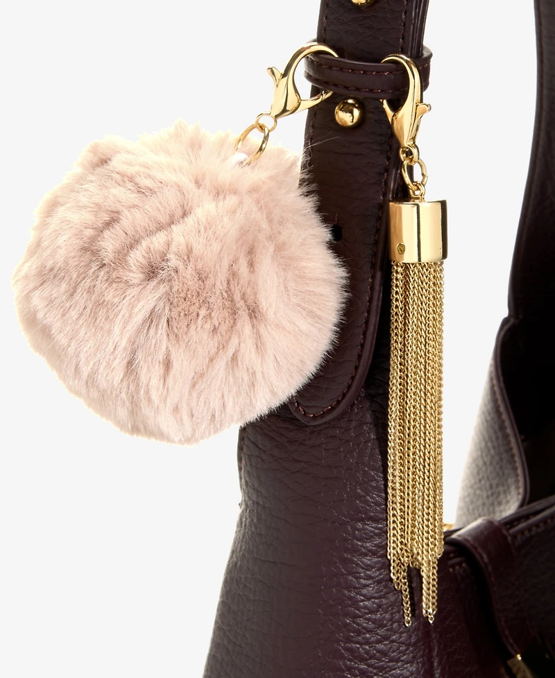 I.n.c. International Concepts Krayaa Faux-Fur Dangle Box Set Bag Charm, Macy's Exclusive