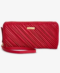 I.n.c. International Concepts Boxed Hazel Ruched Zip-Around Wallet, Macy's Exclusive