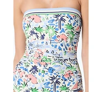 Kate Spade Women's Bandeau One-Piece Swimsuit