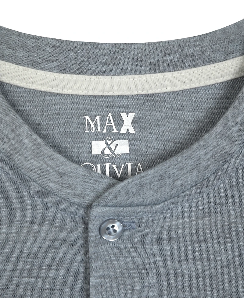 Max & Olivia Little and Big Boys 2-Piece Knit Top Jogger Pants Set