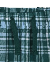 Max & Olivia Little and Big Boys 2-Piece Sports Top Plaid Jogger Pants Set