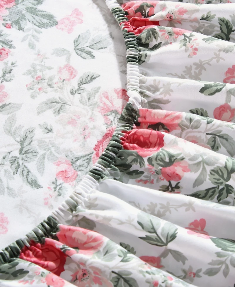 Laura Ashley 200-Thread Count Cotton Percale -Pc. Sheet Set