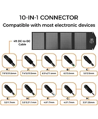 Portable Solar Panel, 40W Charge Capacity, Durable, Foldable and Easy to Carry