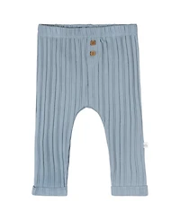 Just Born Baby Boys' 2-Pack Pants, Blue, 3-6 Months