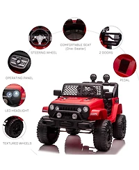 Aosom 12V Kids Ride On Car Truck Electric Battery Riding Toy w/Remote,