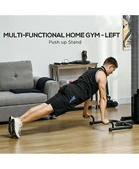 Soozier Multi Home Gym Equipment, Workout Station with 143lbs Weight Stack