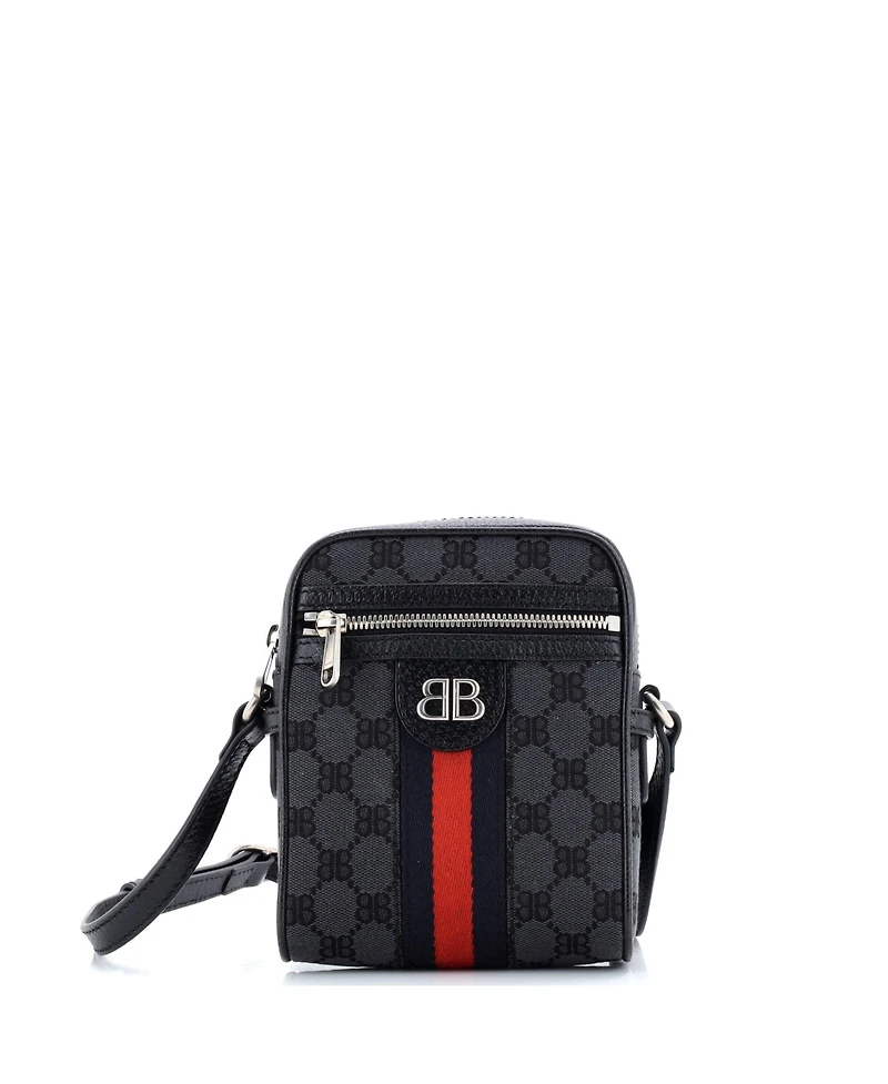 Pre-Owned Balenciaga Mini x Gucci The Hacker Project Zip Messenger Bag Bb Canvas