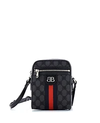 Pre-Owned Balenciaga Mini x Gucci The Hacker Project Zip Messenger Bag Bb Canvas