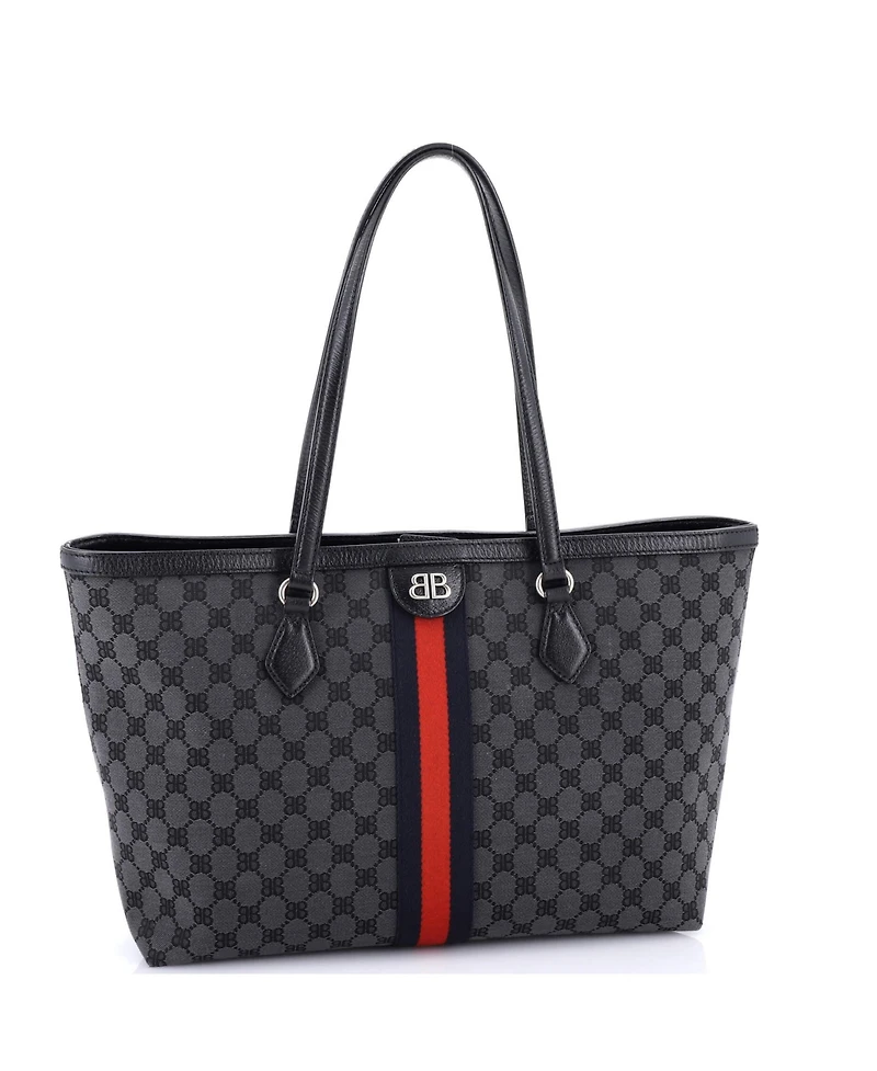 Pre-Owned Balenciaga Medium x Gucci The Hacker Project Tote Bb Canvas