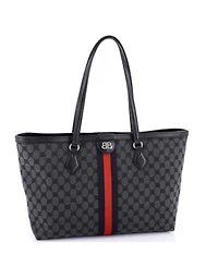 Pre-Owned Balenciaga Medium x Gucci The Hacker Project Tote Bb Canvas