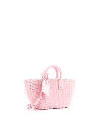Pre-Owned Balenciaga Xs Bistro Panier Bag Woven Terry Cloth