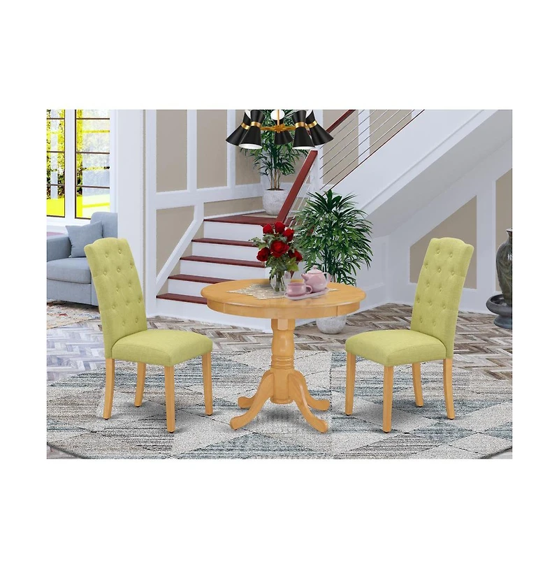 East West Furniture Dining Room Set Oak
