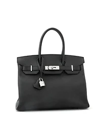Pre-Owned Hermes Birkin Handbag Epsom with Palladium Hardware