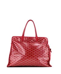Pre-Owned Goyard Pm Hardy Pet Carrier Coated Canvas