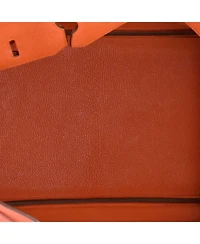 Pre-Owned Hermes Birkin 35 Handbag Orange Togo with Gold Hardware