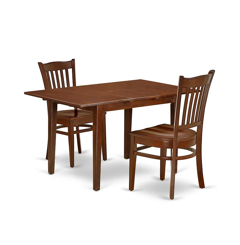 East West Furniture Dining Room Set Mahogany