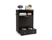 Pet Feeder Station with Stainless Steel Bowl