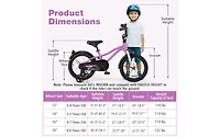 Kids Bike 16 Inch Training Bicycle with 2 Brakes for Ages 4-7