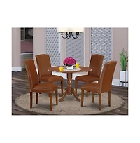 East West Furniture Dining Room Set Mahogany