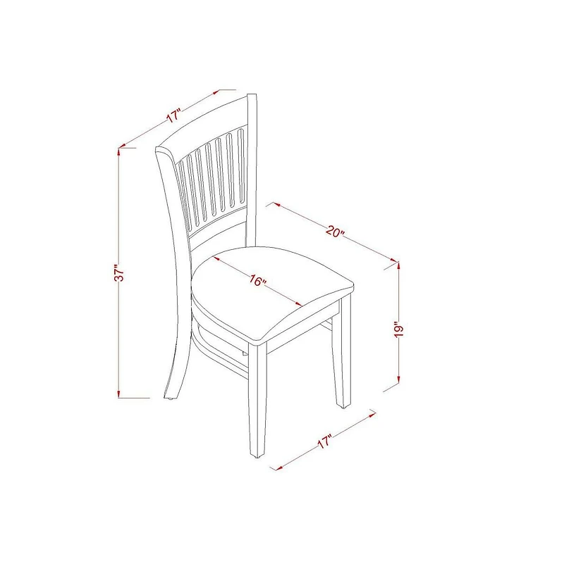 East West Furniture 5-Piece Kitchen Table Set- 4 Dining Chairs with Linen Fabric Seat and Slatted Chair Back - Drop Leaves Dining Table